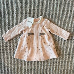 Mayoral Blush Long Sleeve Baby Dress